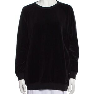 Chloe Black Velvet Crew Neck Sweater